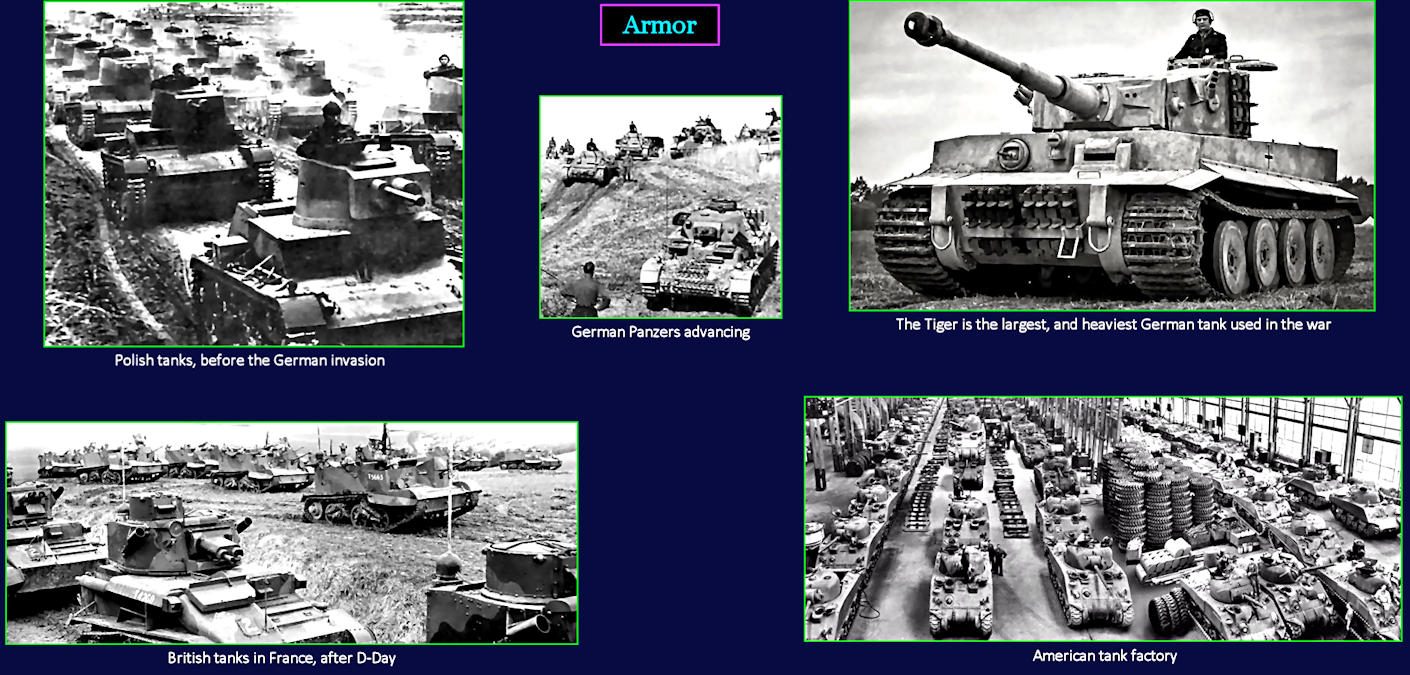 Armor leads the attack, 1940s